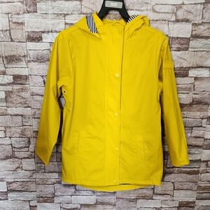 Hunter Kids Bright Yellow Hooded Raincoat Jacket  Brand New